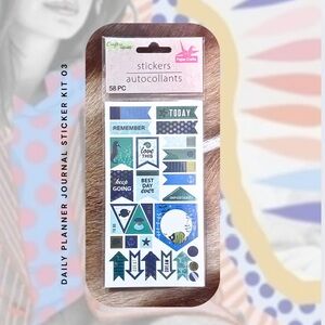 🏷️ daily monthly weekly planner stickers (58 total stickers)